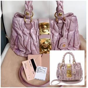 🌸🌼Authentic Miu Miu shoulder bag pink🌸🌼